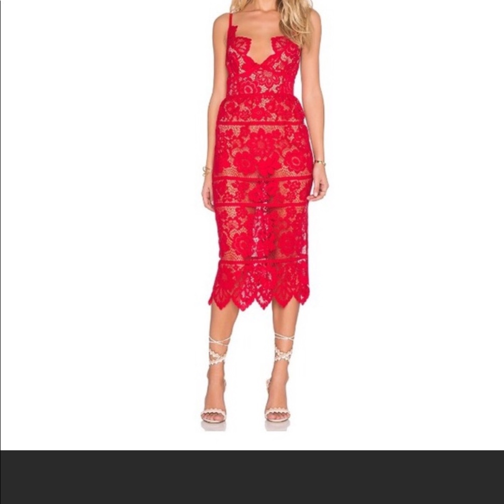 For Love and Lemons red dress